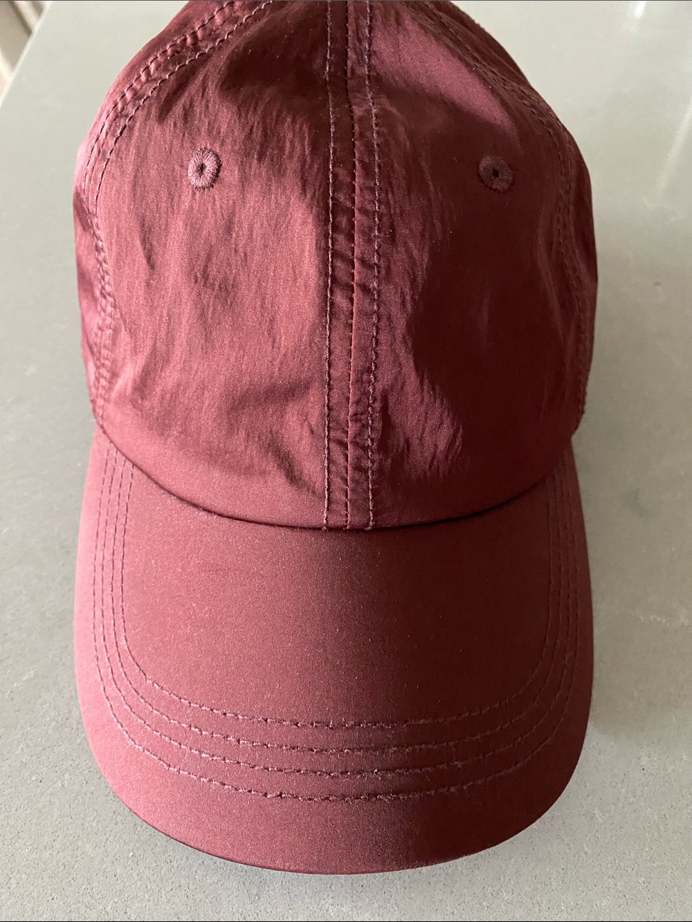 Wine Burgundy Satin Baseball Cap Zara Mango H&M